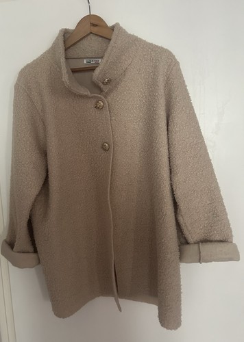 Damen teddyfell jacke beige - damen,