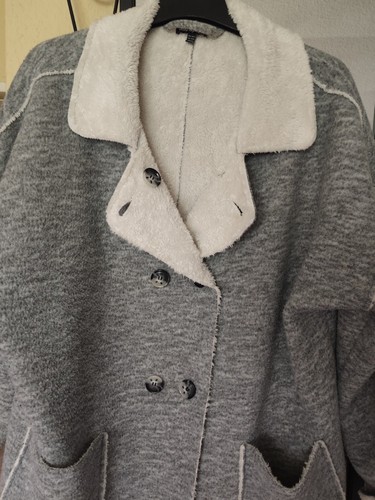 Teddy fleece jacke grau - jacke,