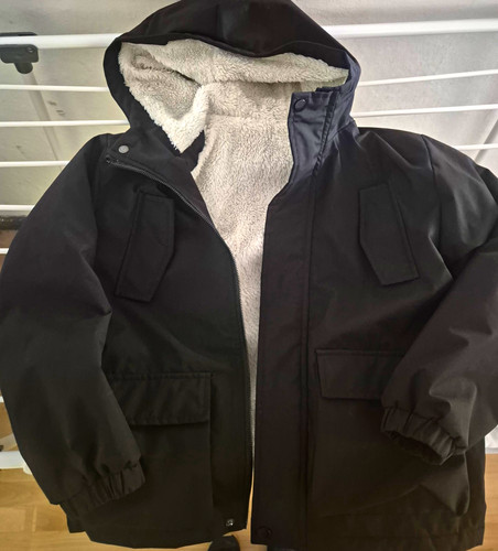 Parka jacke mit kapuze - mit,