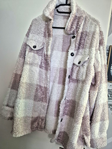Damen fleece teddy jacke - fleece,