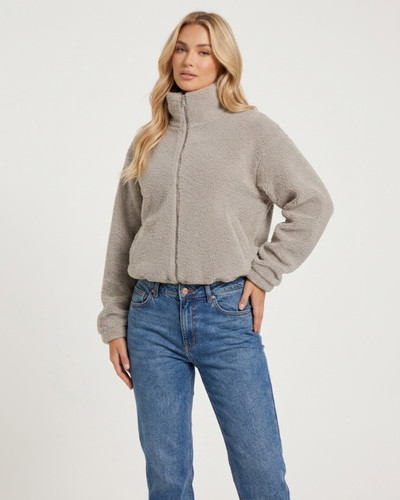 Damen teddy fleecejacke - damen,