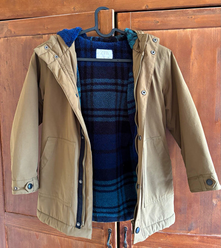 Zara jungen parka jacke braun - jungen,